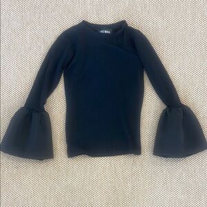 Style Mafia Sweater Black Bell Sleeves